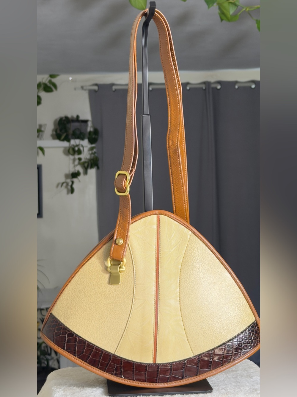 Bar Harbor Classics VTG Geometric Fan Shoulder Bag